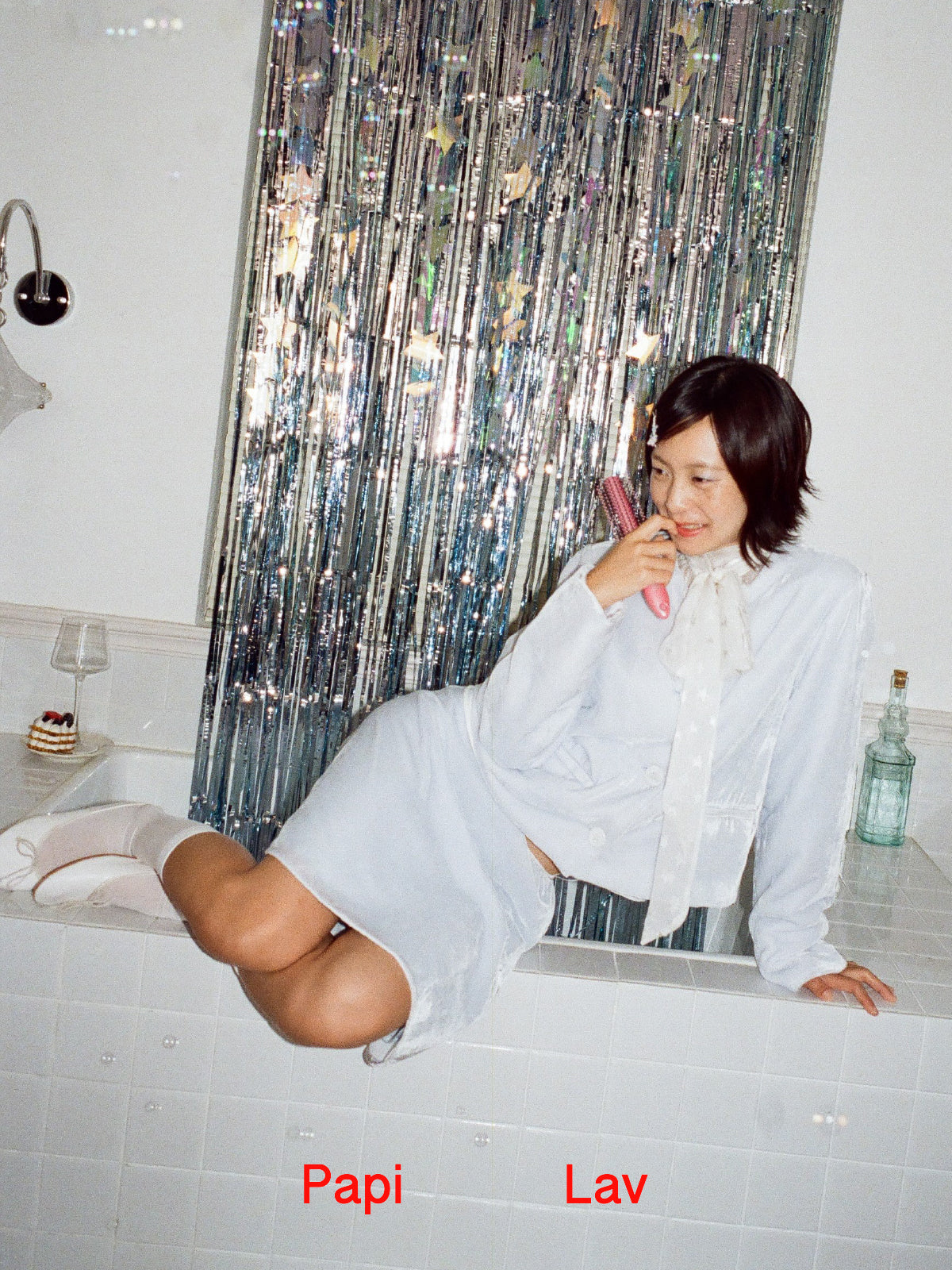 MOONLIGHT CHIFFON TIE SHIRT