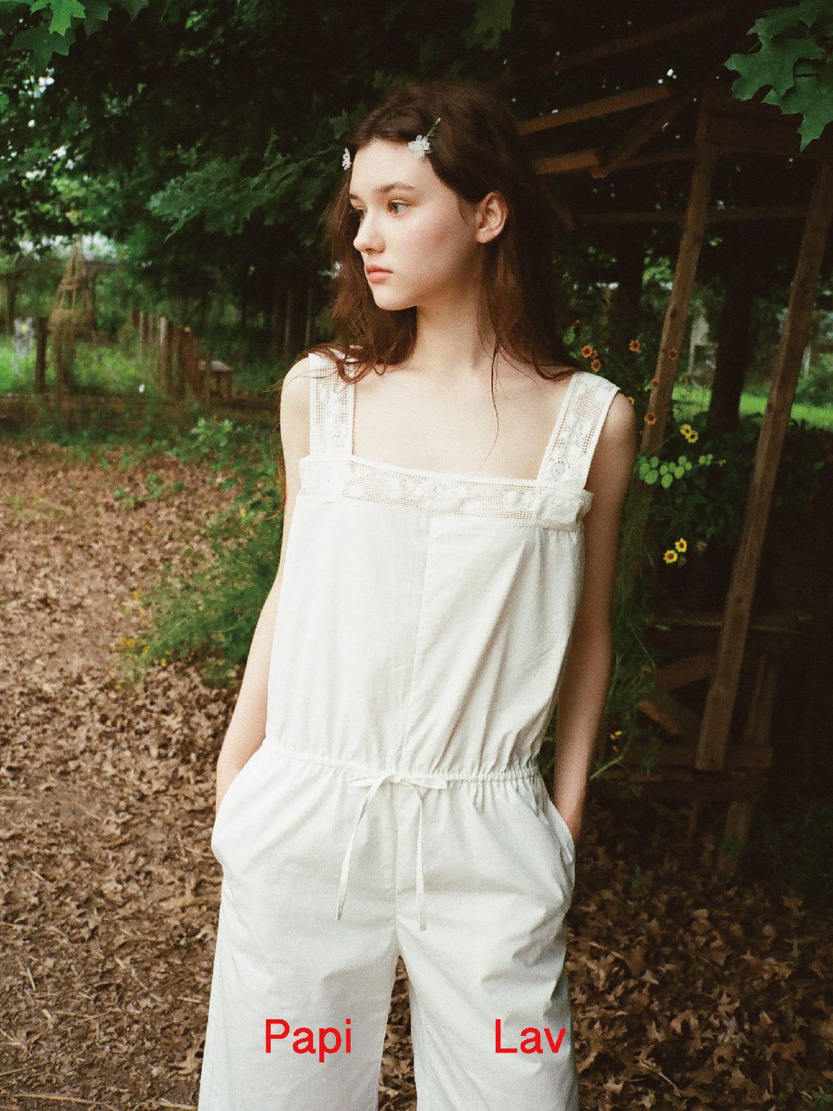 WHITE TRUTH DUNGAREES
