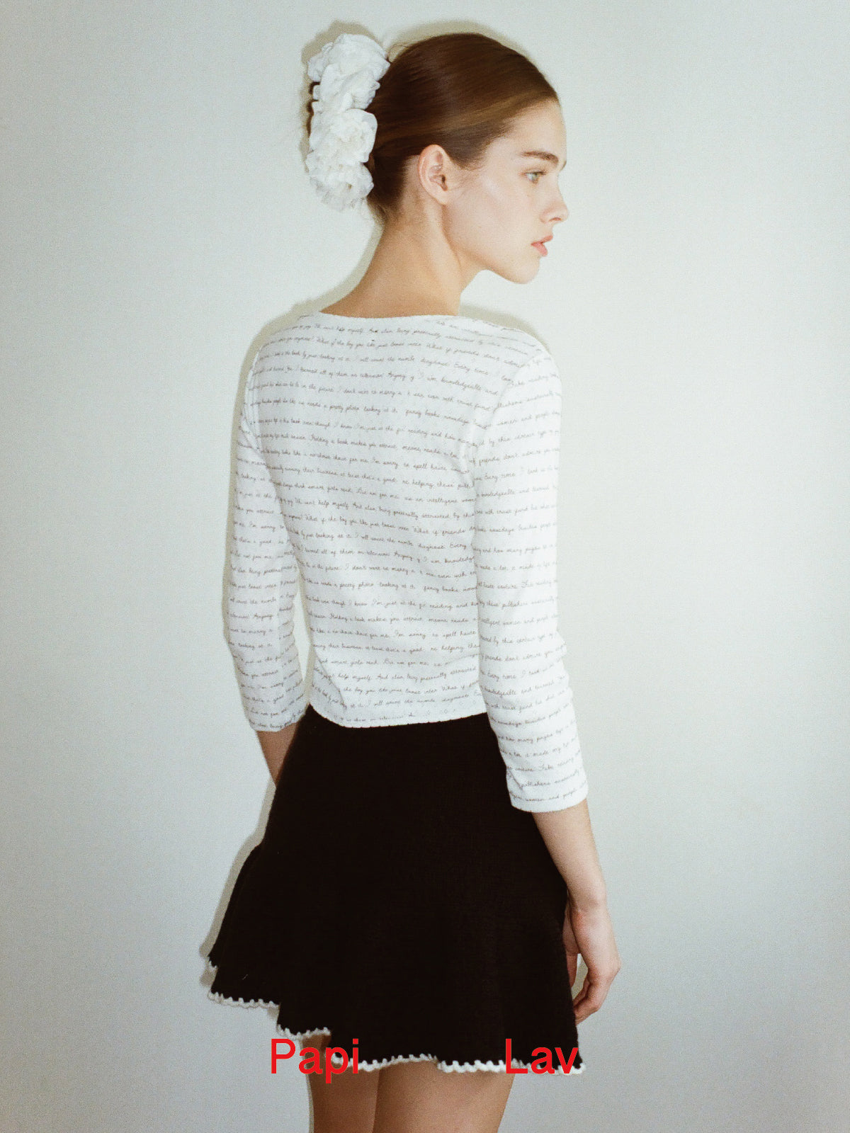 DIARY PRINT DIARY CARDIGAN