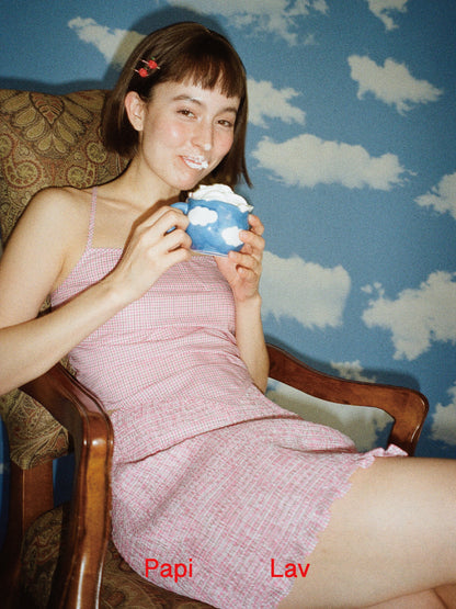 PINK CHECK BABY TOP