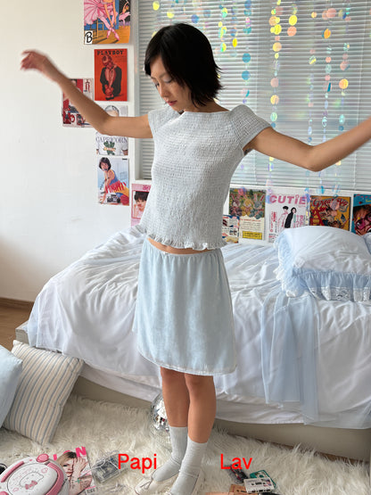 GRACIE VELVET SKIRT