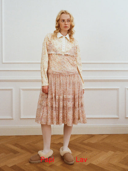 ROSE PRINT LAST DANCE DRESS