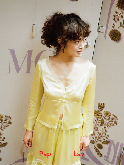 YELLOW FENFEN SILK SET x GARBO