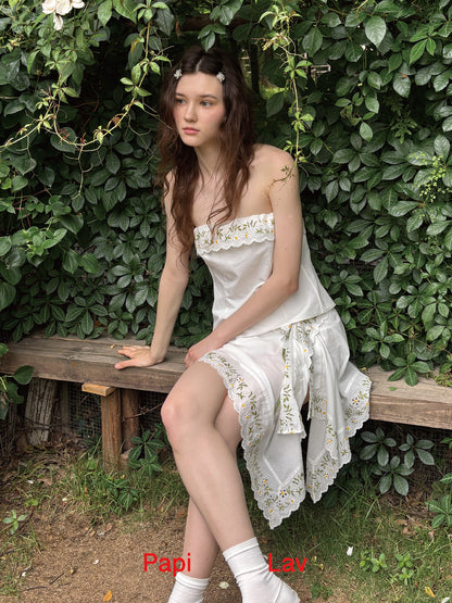WHITE FLOWER CLUSTER SET