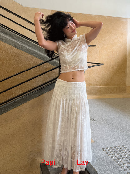 WHITE LACE SUE SET x GARBO