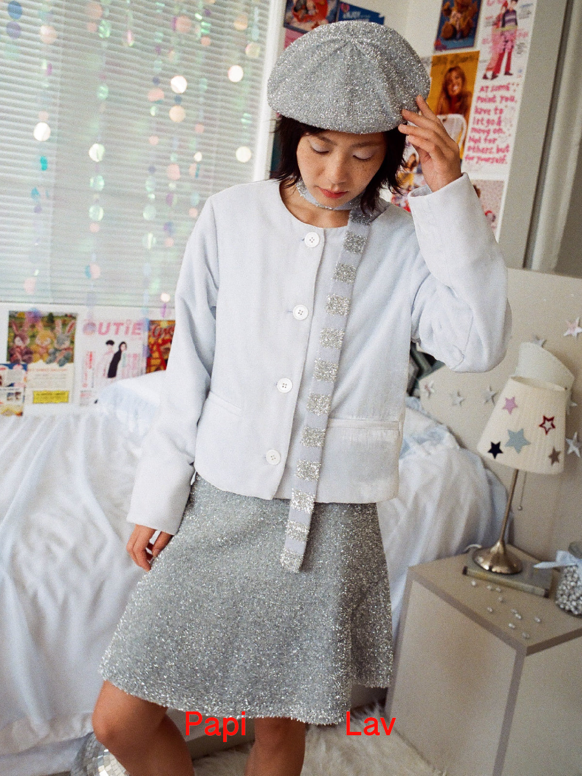 SHINY KNIT SKIRT