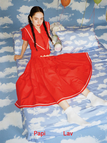 RED ORIGAMI SHIRT