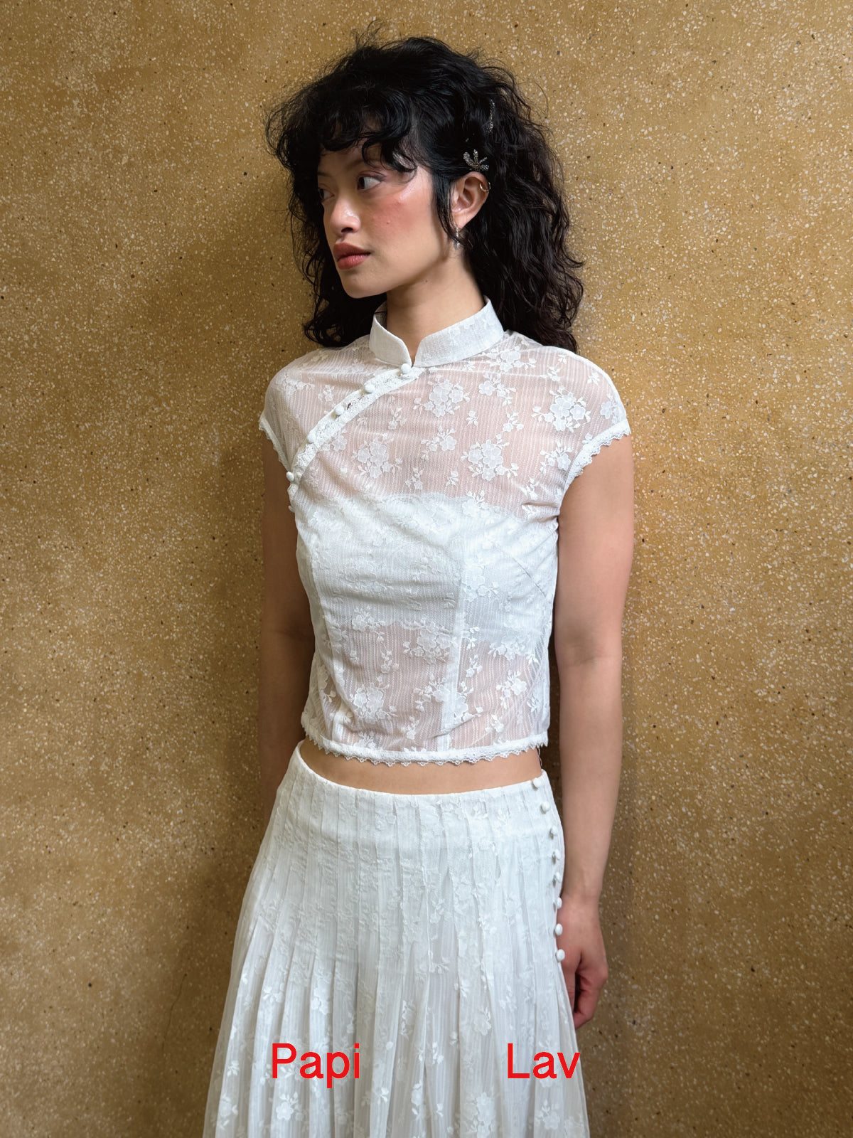 WHITE LACE SUE SET x GARBO