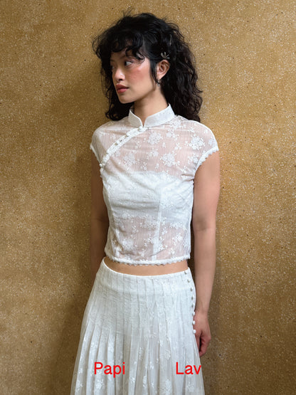 WHITE LACE SUE SET x GARBO