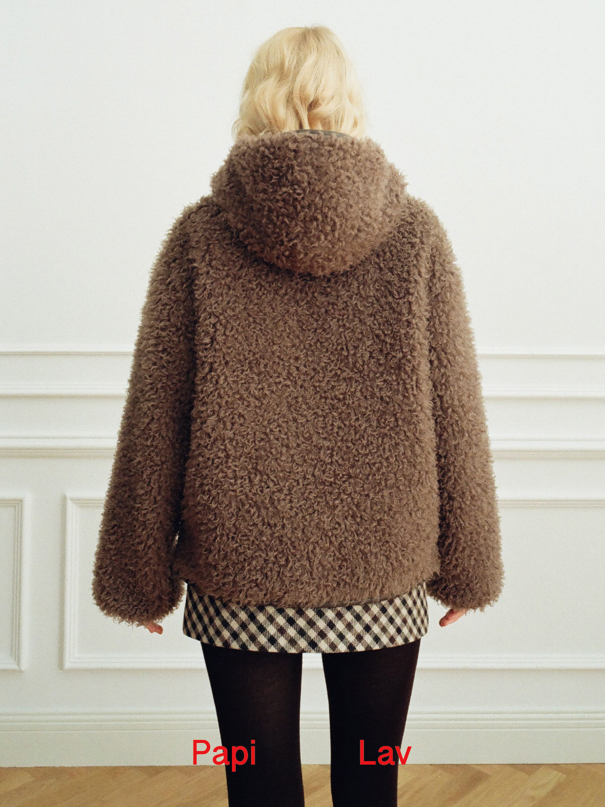 CHESTNUT CORA HOODED COAT