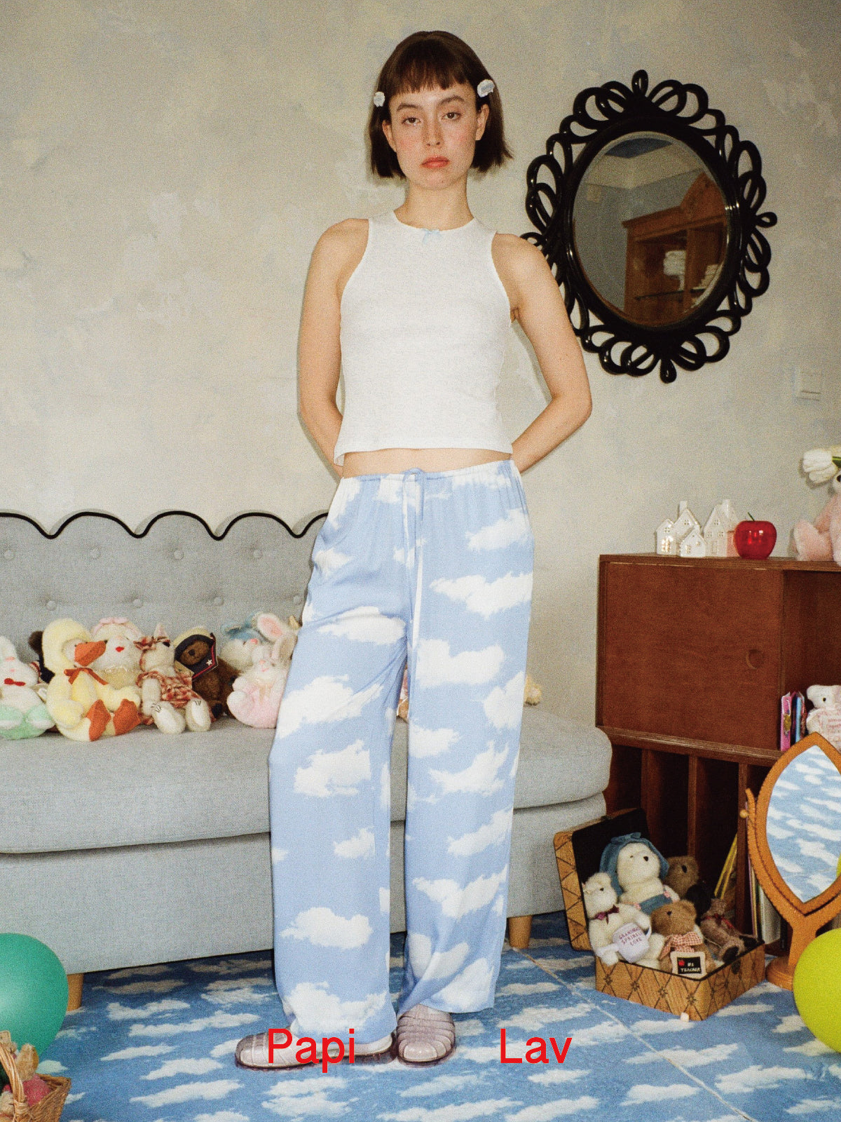 SKY PRINT SLEEPYHEAD PANTS