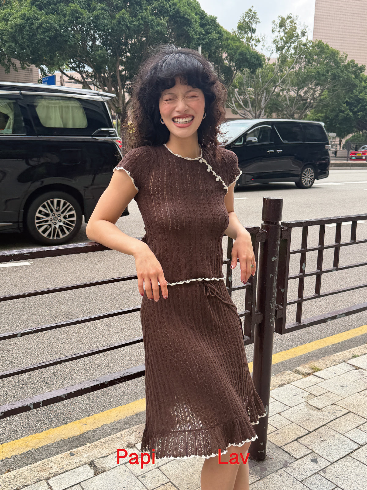 BROWN SISI KNIT SET x GARBO