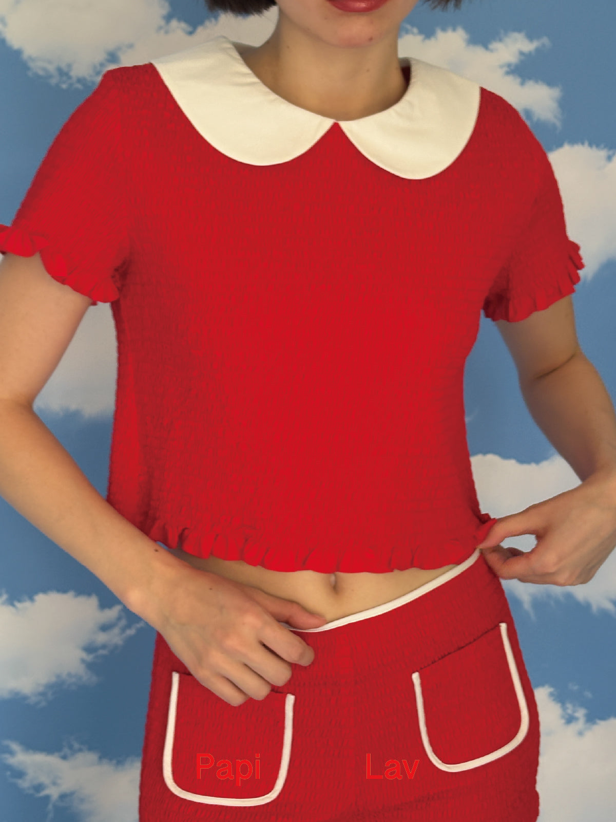 RED GRIGGLE SMOCK SHIRT