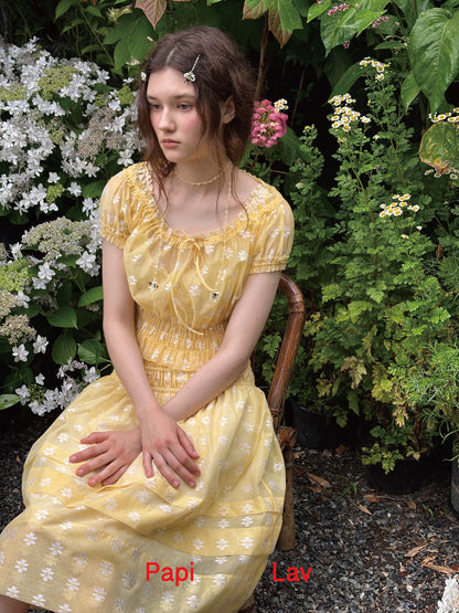 YELLOW JACQUARD SUGAR-FREE SET