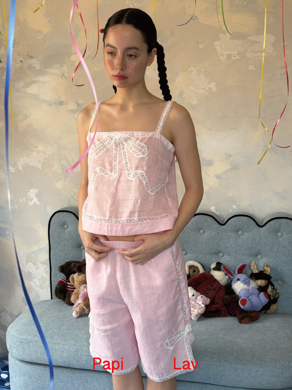 PINK BELLA MIDDLE PANTS
