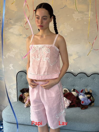 PINK BELLA MIDDLE PANTS