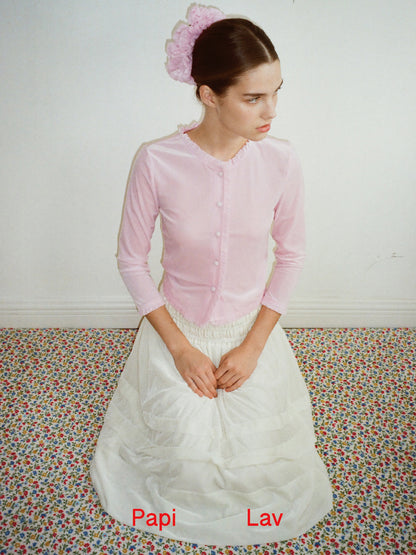 IVORY EMMA MIDI SKIRT
