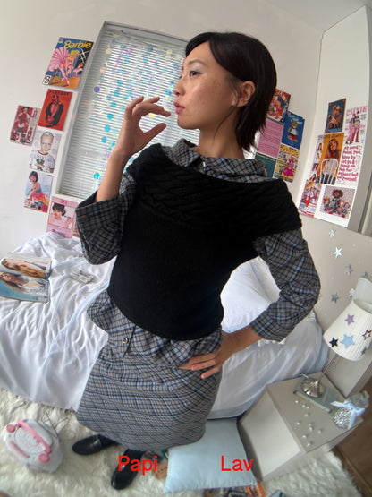 COY OFF-SHOULDER CABLE-KNIT TOP