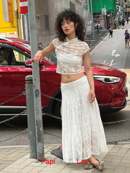 WHITE LACE SUE SET x GARBO
