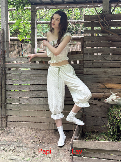 WHITE LAWN DANCE SET