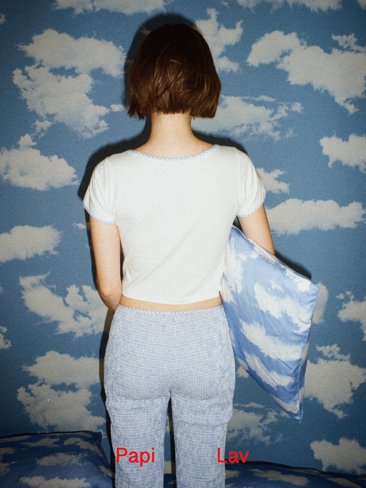 BLUE GINGHAM KINDERGARTEN T-SHIRT