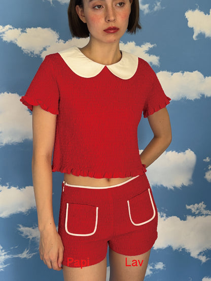 RED GRIGGLE SMOCK SHIRT