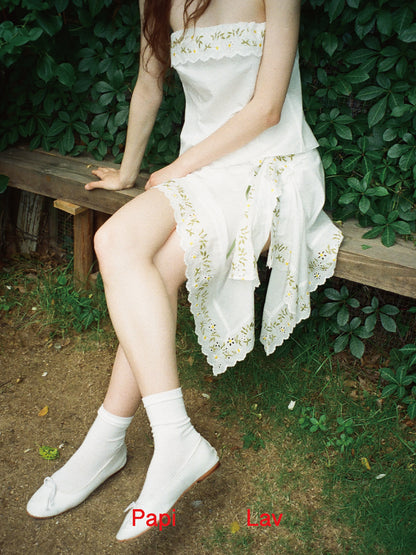 WHITE FLOWER CLUSTER SET