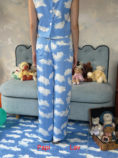 SKY PRINT SLEEPYHEAD PANTS