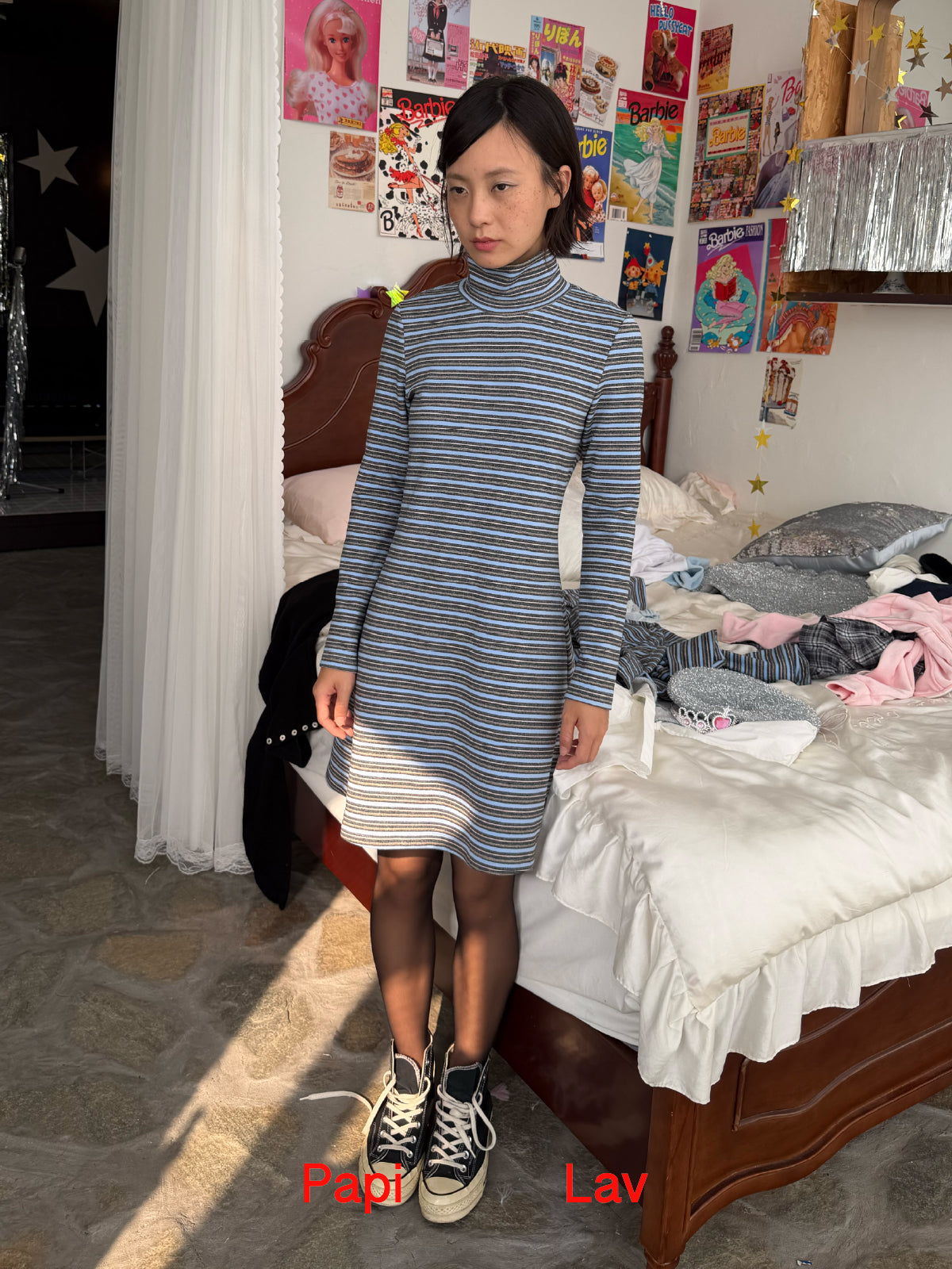 OFFSTAGE TURTLE NECK DRESS