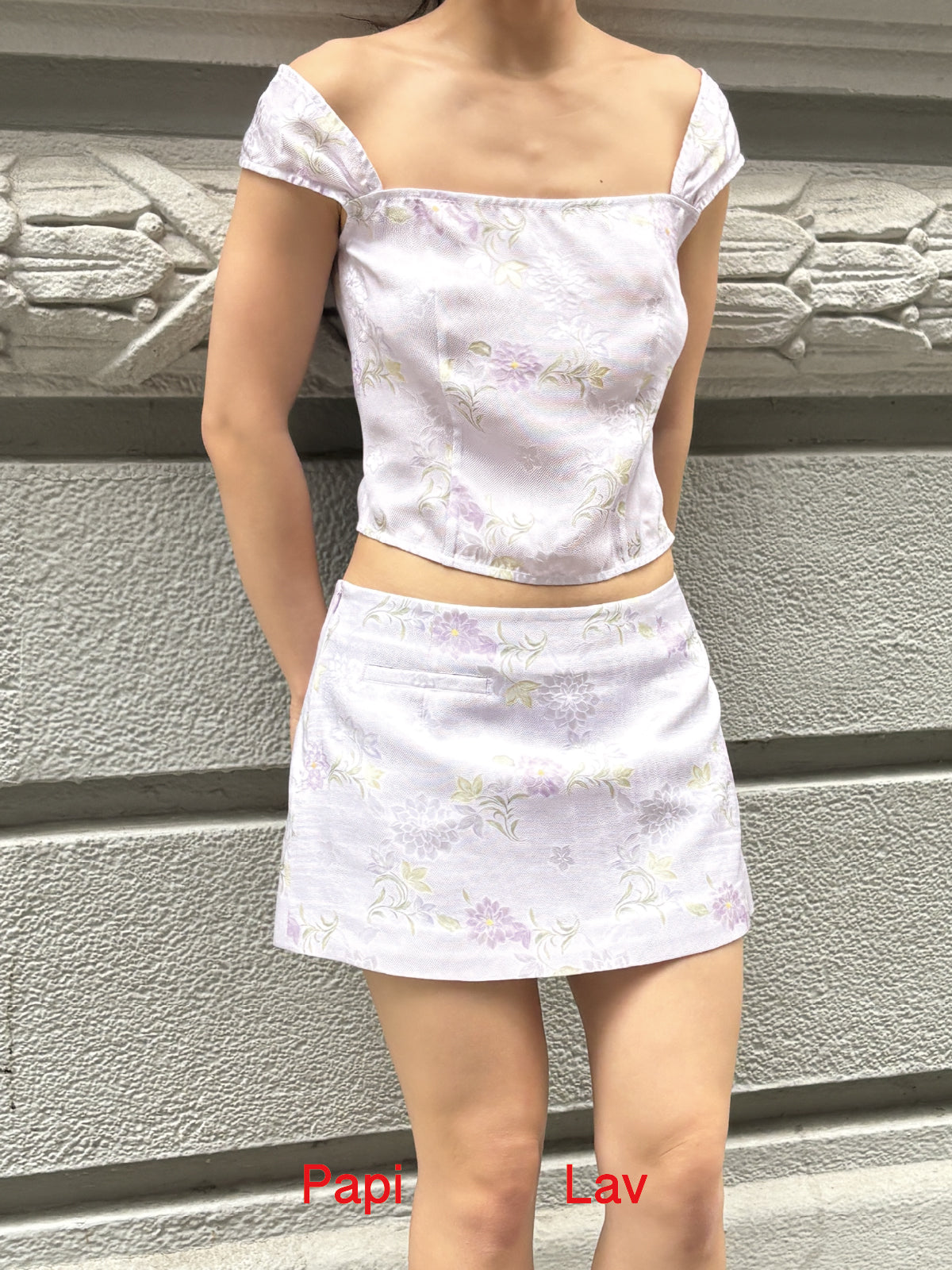 LILAC JACQUARD IRIS SET x GARBO