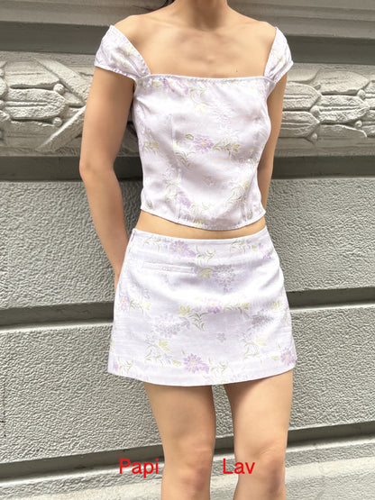LILAC JACQUARD IRIS SET x GARBO
