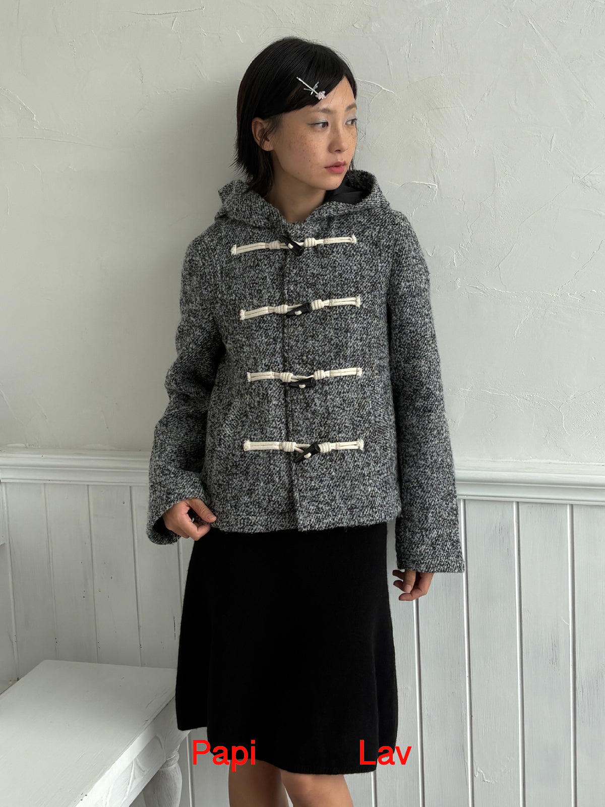 MENGMENG HOODED COAT