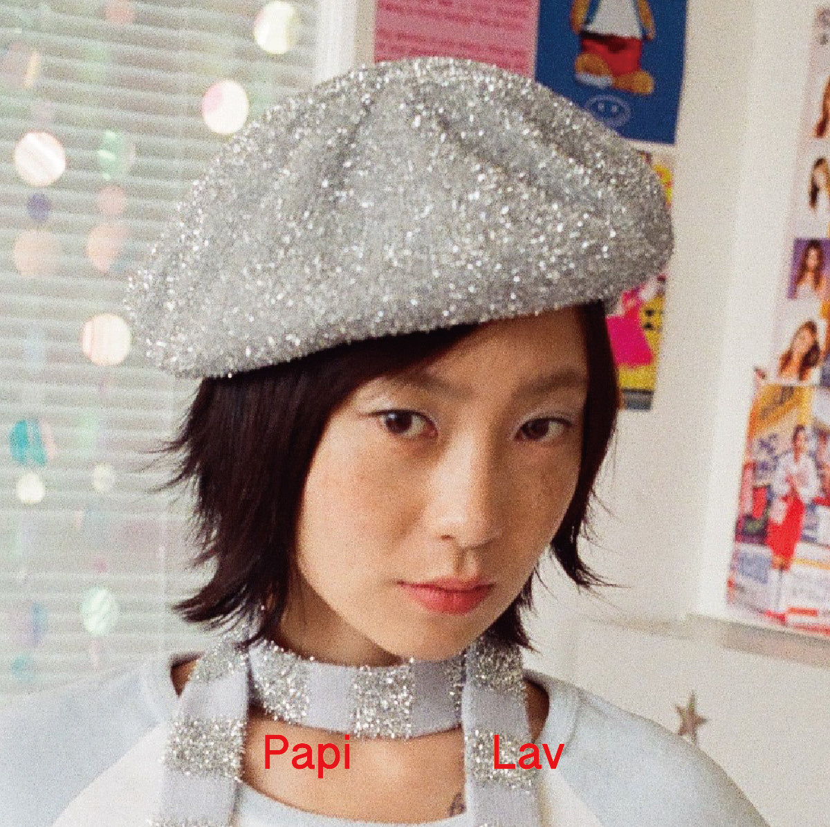 SHINY KNIT BERET