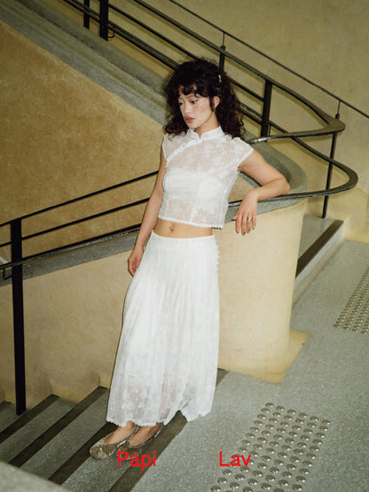 WHITE LACE SUE SET x GARBO