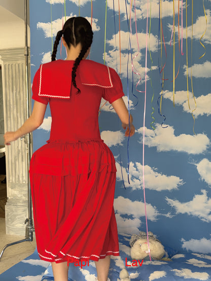 RED ORIGAMI SHIRT