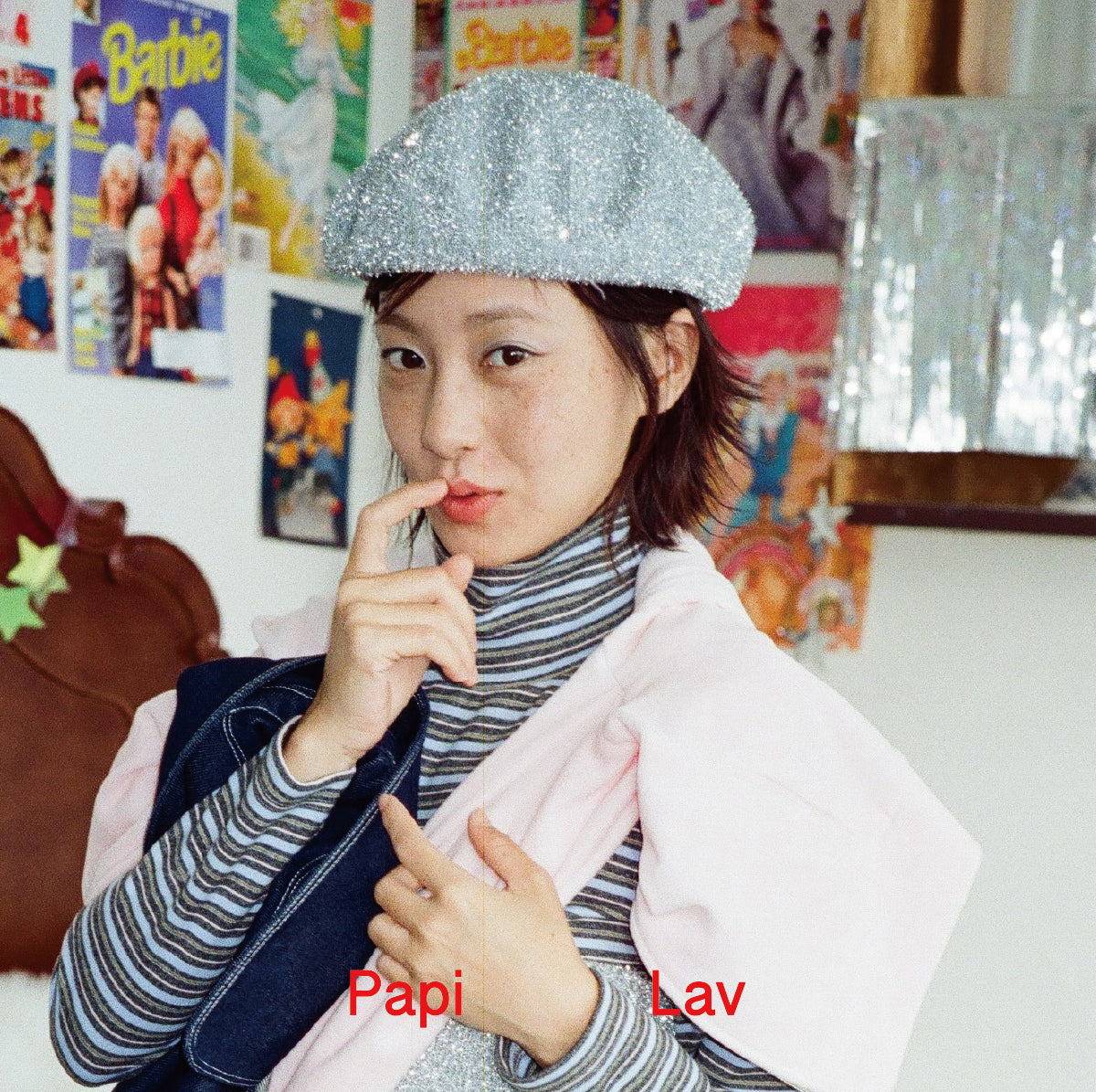 SHINY KNIT BERET