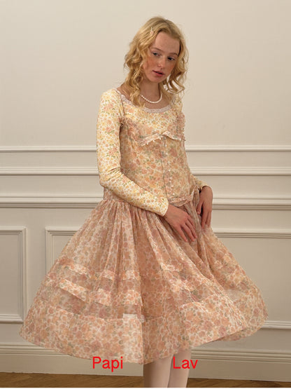 ROSE PRINT LAST DANCE DRESS