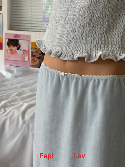 GRACIE VELVET SKIRT