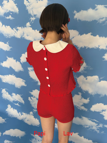 RED GRIGGLE SMOCK SHIRT