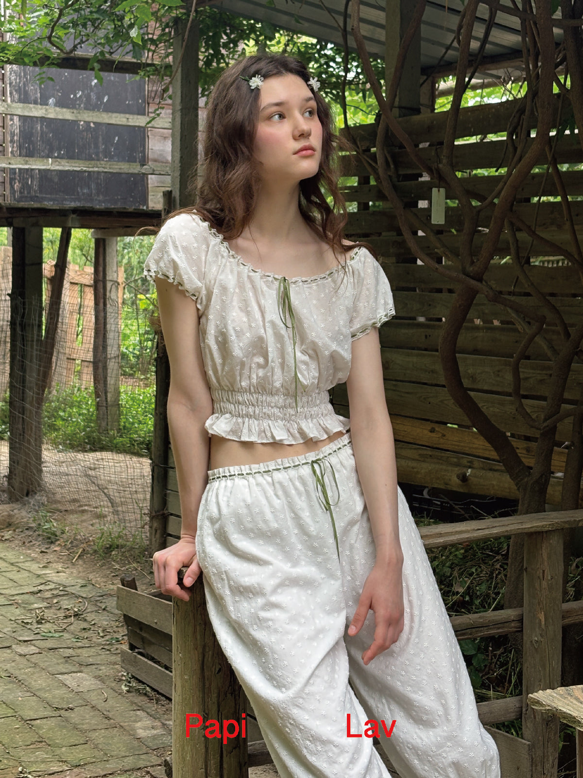 WHITE LAWN DANCE SET