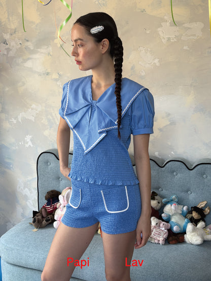 BLUE GRIGGLE SMOCK SHORT