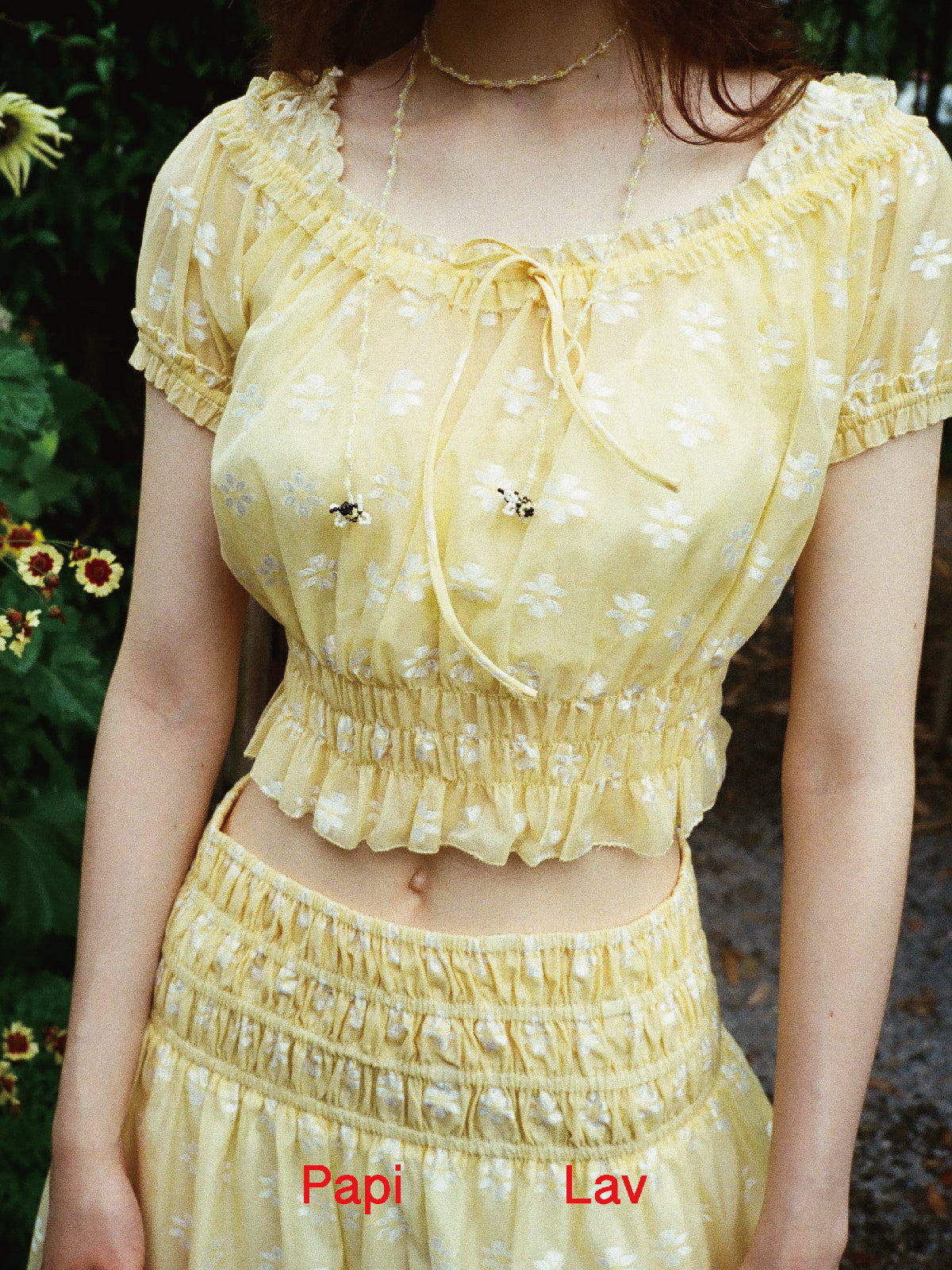 YELLOW JACQUARD SUGAR-FREE SET