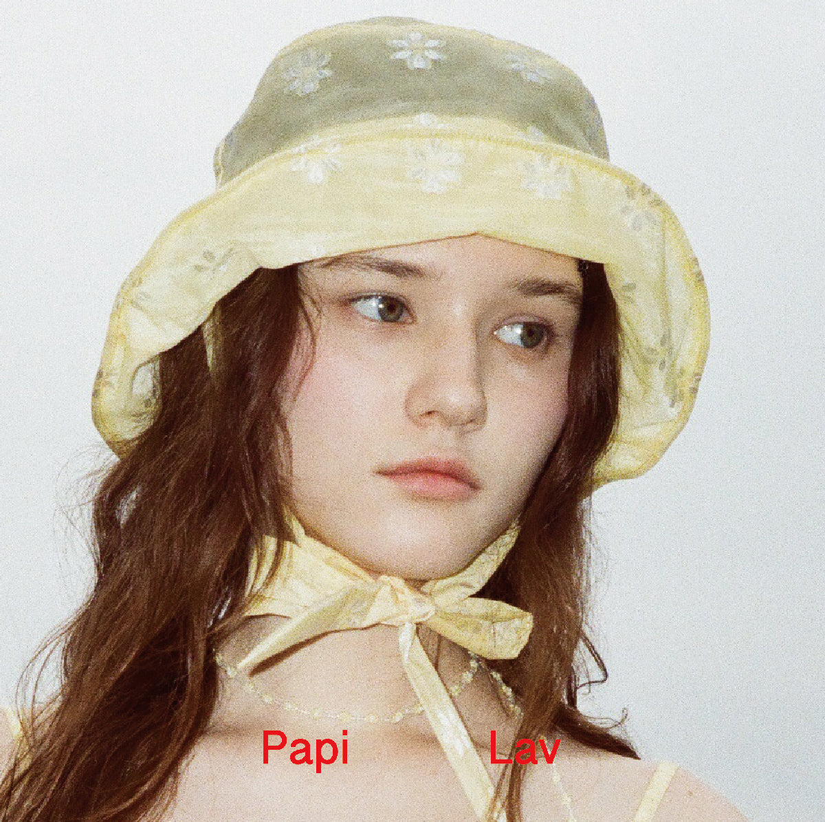 YELLOW JACQUARD SUGAR-FREE BUCKET HAT