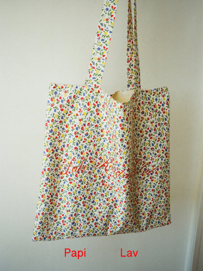 FLORAL PRINT ZONE-OUT BAG