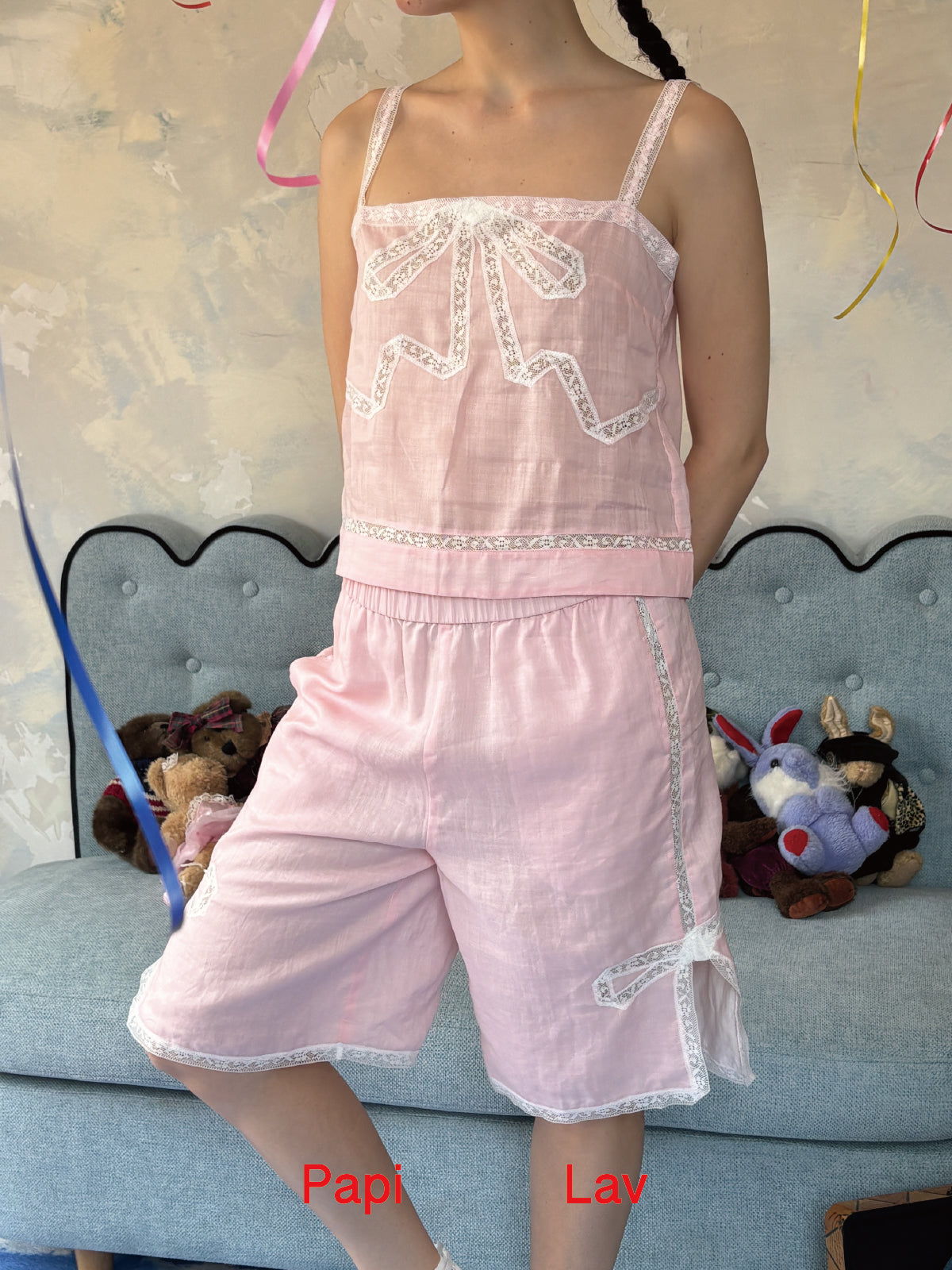PINK BELLA MIDDLE PANTS