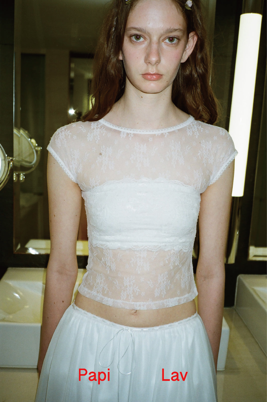LIGHT PINK MELLOW LACE TOP