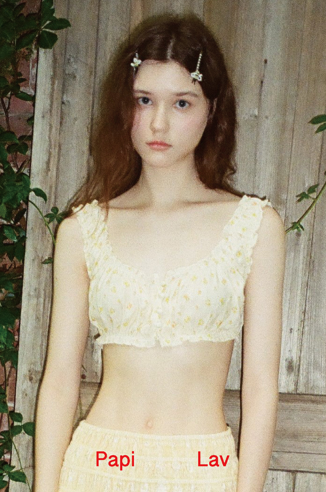 YELLOW PRINT MANMAN BRA