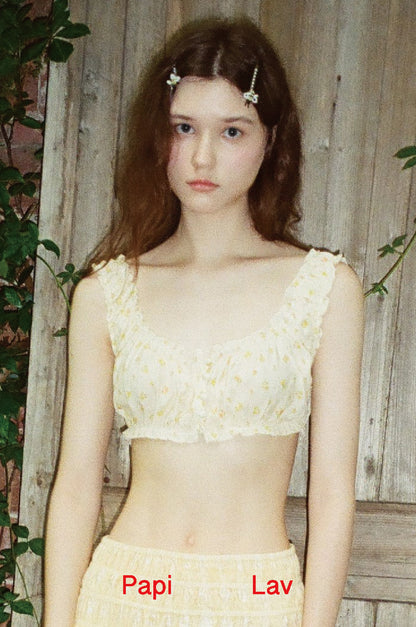 YELLOW PRINT MANMAN BRA