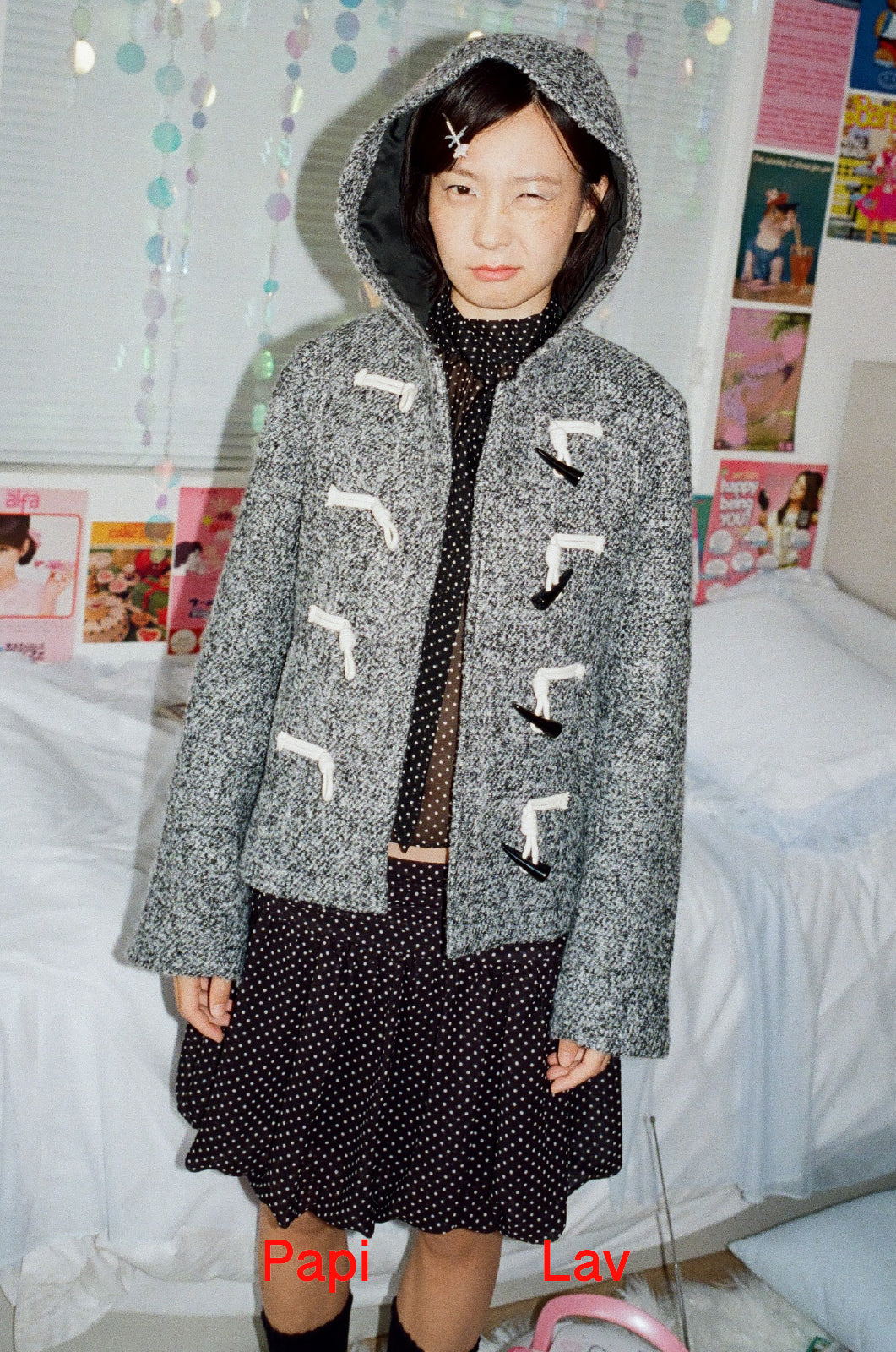 MENGMENG HOODED COAT