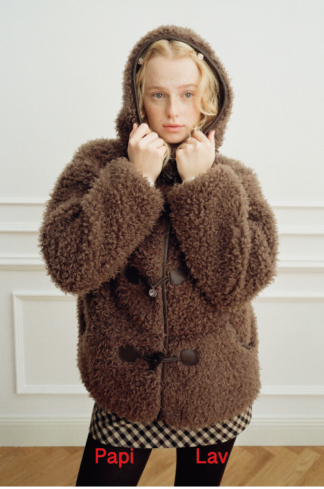 CHESTNUT CORA HOODED COAT